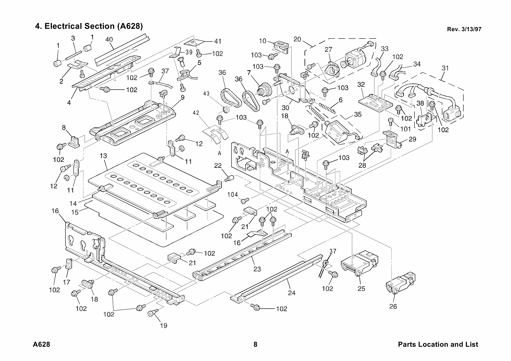 RICOH Options A628 DOCUMENT-FEEDER Parts Catalog PDF download-5